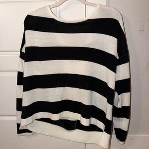 Classic Striped Women's Crew Neck Sweater
